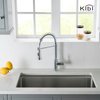 Kibi Aurora Single Handle Pull Down Kitchen Sink Faucet with Soap Dispenser C-KKF2003CH-KSD100CH